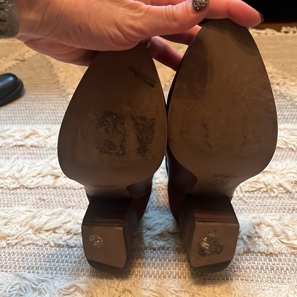 Kate spade Saturday brown leather and suede booties size 8 - Picture 9 of 9